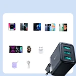 Incarcator JoyRoom (JR-TCN02), 3x USB, 3.4A, 17W, Black