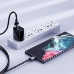 Cablu de date telefon, Joyroom, USB - USB-C, 3A, 3 m, Negru