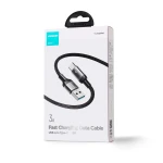 Cablu de date telefon, Joyroom, USB - USB-C, 3A, 3 m, Negru