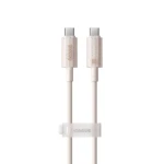 Cablu Type-C to USB-C, Super Fast Charge, 100W, 480Mbps, 1m, Baseus Habitat Series (P10360202421-00), Wheat Pink