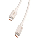 Cablu Type-C to USB-C, Super Fast Charge, 100W, 480Mbps, 1m, Baseus Habitat Series (P10360202421-00), Wheat Pink