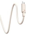 Cablu Type-C to USB-C, Super Fast Charge, 100W, 480Mbps, 1m, Baseus Habitat Series (P10360202421-00), Wheat Pink