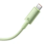 Cablu Baseus Habitat Series, Incarcare rapida, USB-C la USB-C, 100W, 1m, Verde