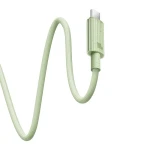 Cablu Baseus Habitat Series, Incarcare rapida, USB-C la USB-C, 100W, 1m, Verde
