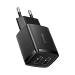 Incarcator de retea Baseus Compact CCXJ010201, 2 USB, functie de incarcare rapida, 10,5 W, Negru