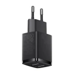 Incarcator de retea Baseus Compact CCXJ010201, 2 USB, functie de incarcare rapida, 10,5 W, Negru