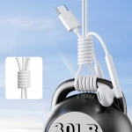 Casti cu fir JR-EC05, Joyroom, Polimer, USB-C, Alb