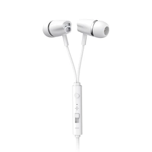 Casti Audio cu Fir si Microfon, Music Headset, High Quality Standards, Remote Controller and Microphone, Ultra Sound, Jack 3.5mm, Alb