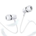 Casti Audio cu Fir si Microfon, Music Headset, High Quality Standards, Remote Controller and Microphone, Ultra Sound, Jack 3.5mm, Alb