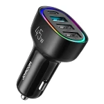 Incarcator de masina Joyroom, 4 porturi, 45 W, Negru