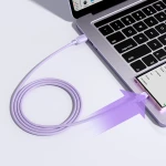 Cablu de date Joyroom USB-A la portul de tip C, incarcare rapida, 1,2 m, 3 A, violet