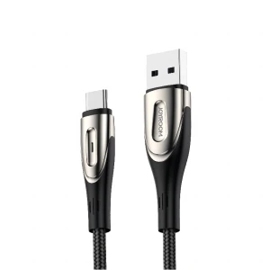 Cablu USB-A/USB-C din seria Joyroom Sharp 3A 1,2 m negru (S-M411)