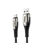 Cablu USB-A/USB-C din seria Joyroom Sharp 3A 1,2 m negru (S-M411)