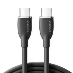 Cablu pentru incarcare si transfer de date Joyroom Colorful SA29-CC5, USB-C la USB-C, 100W, 480 Mbps, 1.2 m, Negru