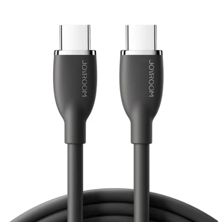 Cablu pentru incarcare si transfer de date Joyroom Colorful SA29-CC5, USB-C la USB-C, 100W, 480 Mbps, 1.2 m, Negru