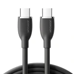 Cablu pentru incarcare si transfer de date Joyroom Colorful SA29-CC5, USB-C la USB-C, 100W, 480 Mbps, 1.2 m, Negru