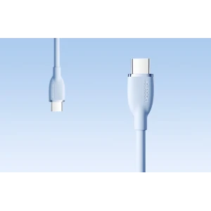 Cablu pentru incarcare si transfer de date Joyroom Colorful SA29-CC5, USB-C la USB-C, 100W, 480 Mbps, 1.2 m, Albastru