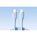 Cablu pentru incarcare si transfer de date Joyroom Colorful SA29-CC5, USB-C la USB-C, 100W, 480 Mbps, 1.2 m, Albastru