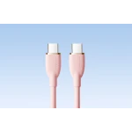 Cablu pentru incarcare si transfer de date Joyroom Colorful SA29-CC5, USB-C la USB-C, 100W, 480 Mbps, 1.2 m, Roz