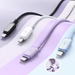 Cablu Joyroom, Lightning USB, 2.4A, 1.2M, Violet