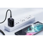 Cablu pentru incarcare si transfer de date Joyroom S-CC100A10, USB-C la USB-C, PD 100W, 480Mbps, 2m, Negru