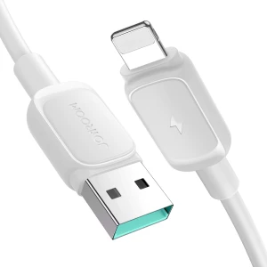 Cablu de date telefon, Joyroom, USB la Lightning, 1.2 m, Alb