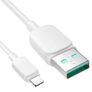Cablu de date telefon, Joyroom, USB la Lightning, 1.2 m, Alb