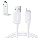 Cablu de date telefon, Joyroom, USB la Lightning, 1.2 m, Alb