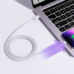 Cablu de date telefon, Joyroom, USB la Lightning, 1.2 m, Alb
