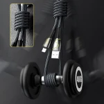 Cablu de date Joyroom S-2030K6 Mermaid seria tip lightning 2.4A 2m-negru