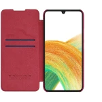 Husa tip carte, Nillkin Qin, pentru Galaxy A34 5G, rosu