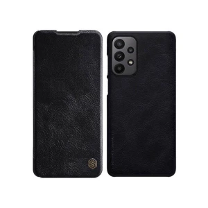 Husa Flip Cover Book Premium Nillkin Qin, Compatibila Cu Samsung Galaxy A23, Piele Ecologica, Negru