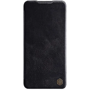 Husa Carte Nillkin Qin Pro, pentru Samsung Galaxy A73 5G, Protectie camera, Piele Eco, Negru