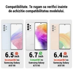 Husa Carte Nillkin Qin Pro, pentru Samsung Galaxy A73 5G, Protectie camera, Piele Eco, Negru