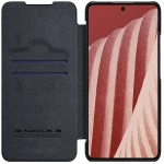 Husa Carte Nillkin Qin Pro, pentru Samsung Galaxy A73 5G, Protectie camera, Piele Eco, Negru