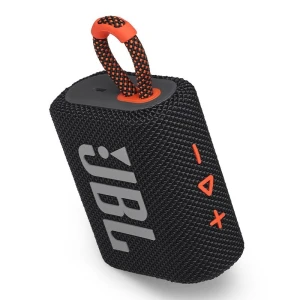 Boxa portabila JBL, GO3, Bluetooth, IPX67, Negru/Portocaliu