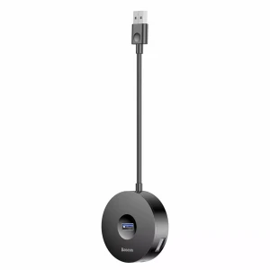Hub USB la USB 3.0, 3x USB 2.0, Micro-USB, 10cm - Baseus Airjoy (CAHUB-F01) - Black