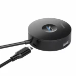 Hub USB la USB 3.0, 3x USB 2.0, Micro-USB, 10cm - Baseus Airjoy (CAHUB-F01) - Black
