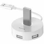Hub USB la USB 3.0, 3x USB 2.0, Micro-USB, 10cm - Baseus Airjoy (CAHUB-F01) - Black