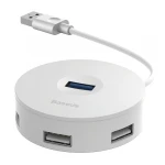 Hub USB la USB 3.0, 3x USB 2.0, Micro-USB, 10cm - Baseus Airjoy (CAHUB-F01) - Black
