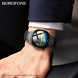 Smartwatch Borofone BD7 negru cu functie de apelare