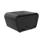 Incarcator wireless, Rebeltec, Ceas/Alarma, 10 W, USB-C, Metal, 110x80x65 mm, Negru