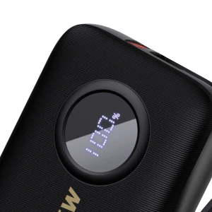 Powerbank Dudao K14, 10000mAh, USB-A, USB-C, Lightning, Negru