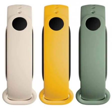 Set 3 bratari fitness, Xiaomi Mi Smart Band 6, Verde/Alb/Galben