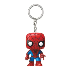 Figurina breloc, Funko POP Pocket, Spider-Man, Vinil, Rosu