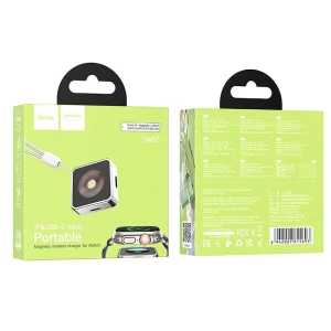 Incarcator wireless Omni HOCO pentru Apple Watch 2, 5W CW55, argintiu
