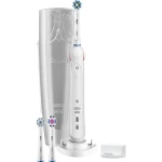 Periuta de dinti electrica Oral-B Smart 5 5100S, Tehnologie de curatare 3D rotatie si vibratie, Bluetooth, Senzor de presiune smart, Timer, 2 moduri, 3 capete incluse, Husa transport, Suport telefon, Aplicatie mobila, Alb