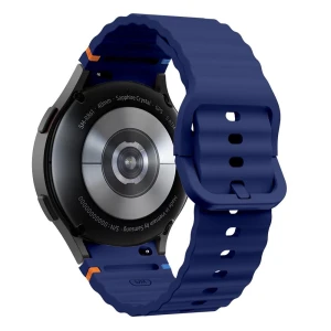 Curea silicon Tech-Protect Silicone Sport compatibila cu Samsung Galaxy Watch 4/5/6/7/FE 40mm Navy Blue