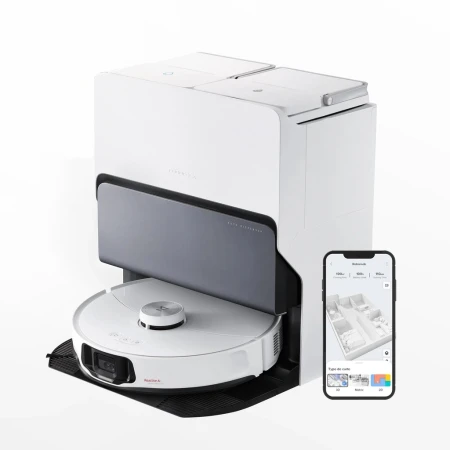Aspirator robot, Xiaomi Roborock S8 MaxV Ultra, 69 W, Alb