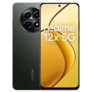 Telefon Mobil Realme 12x, Procesor Mediatek Dimensity 6100+ Octa-Core, IPS LCD 6.67", 8GB RAM, 256GB Flash, Camera Duala 50 + 2 MP, Wi-Fi, 5G, Dual SIM, Android Negru
